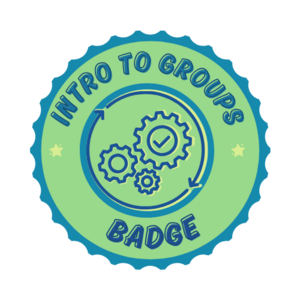 Groups Introduction Badge